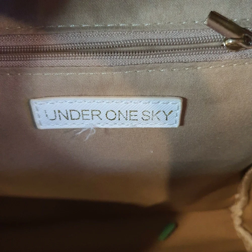 Under One Sky Gold Lamb Backpack 8x9‎ Cute Girls Bag Sheep Animal School Sparkle